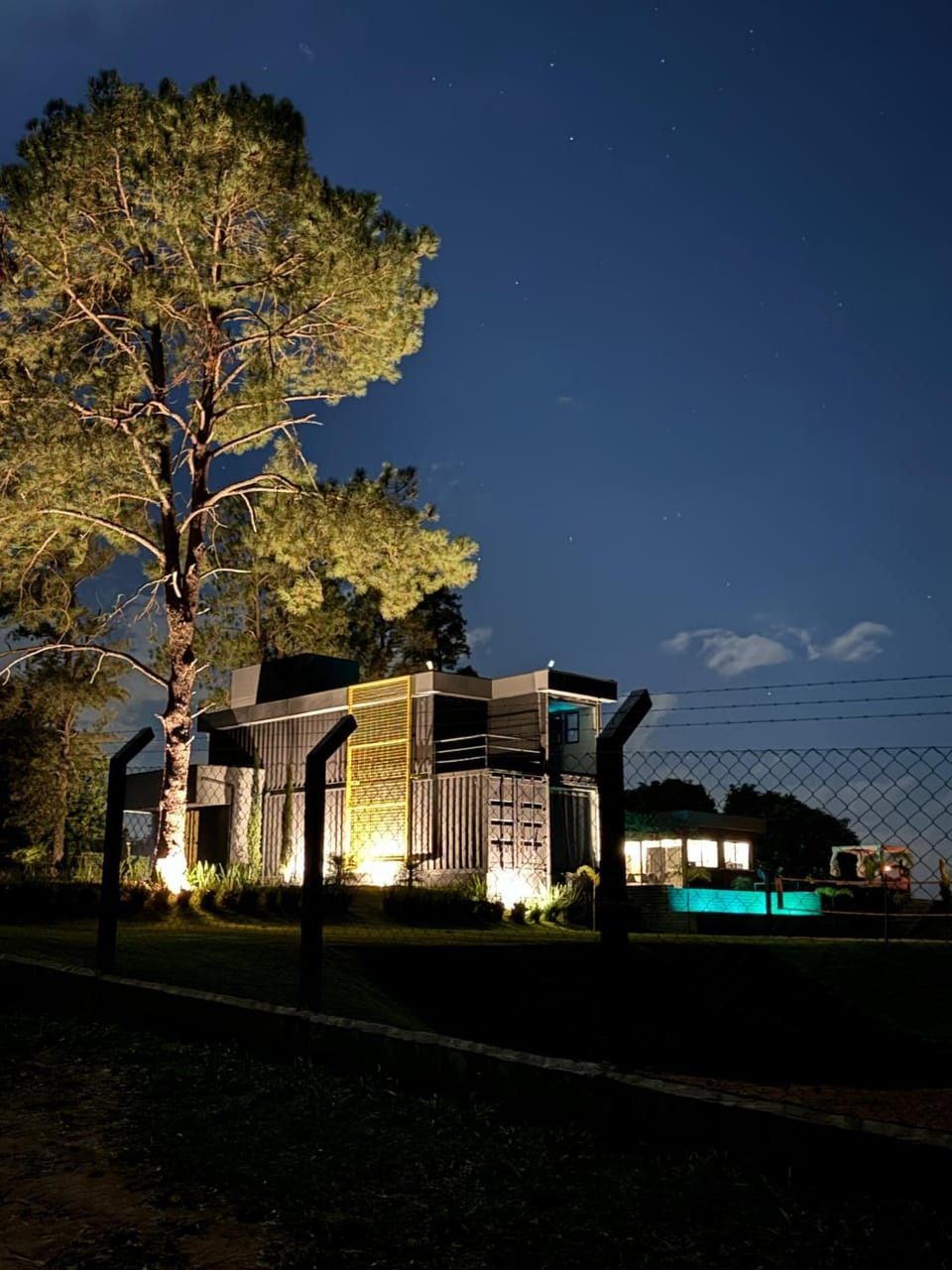 Facade/entrance, Night, Natural landscape