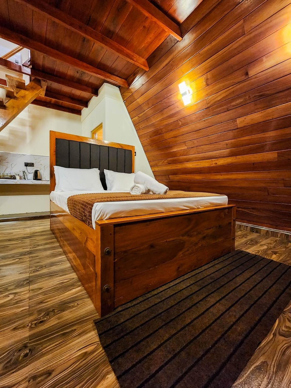 Bed, Kitchen or kitchenette, Photo of the whole room, Bedroom