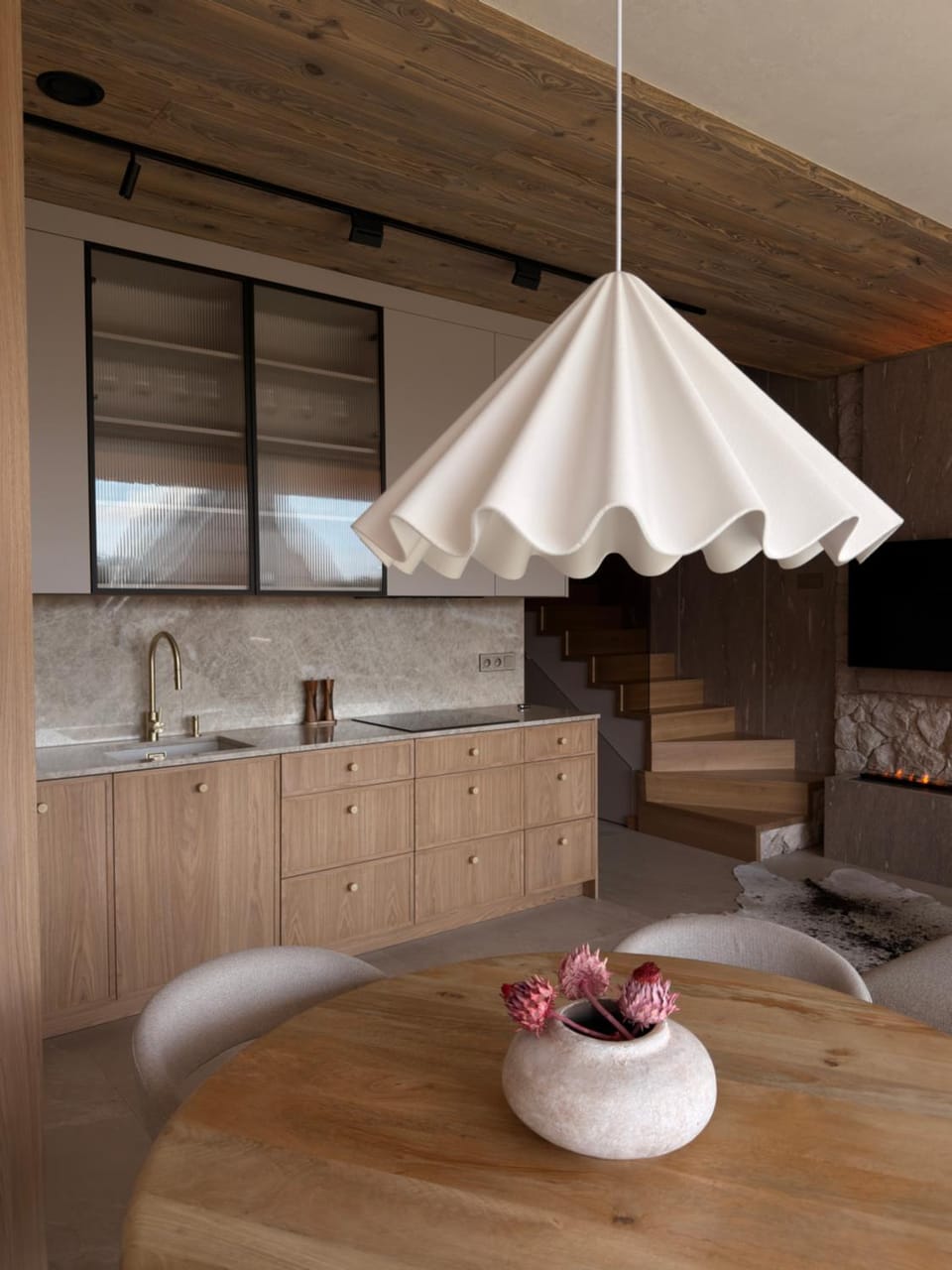 Living room, Dining area, kitchen