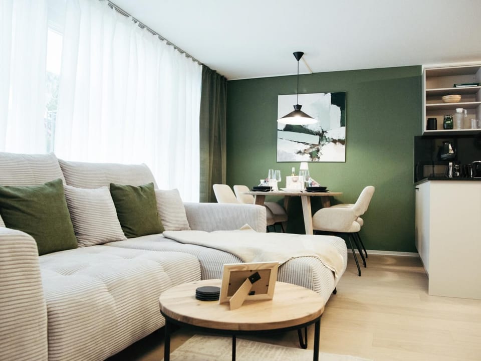 Living room, Seating area, Dining area