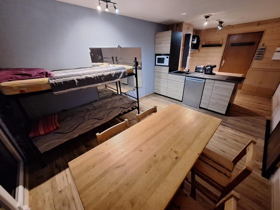 appartement 1650, vue imprenable sur la vallée, 50 m des pistes, 40 m2 Apartment in Provence