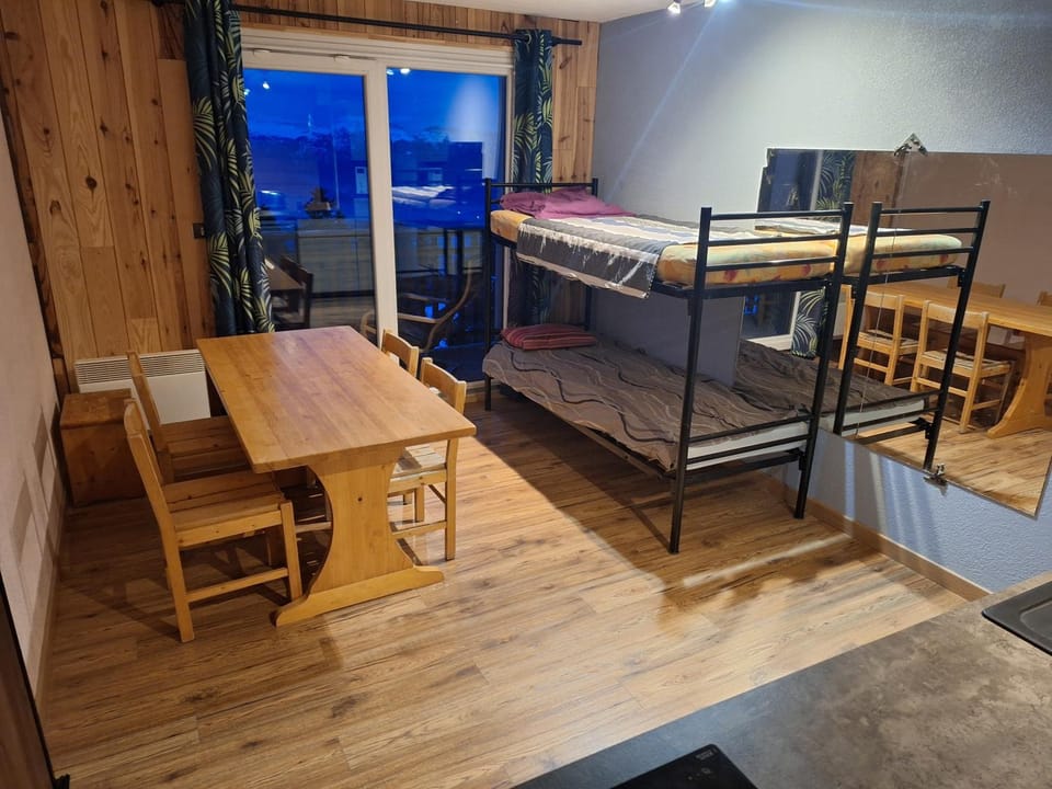 appartement 1650, vue imprenable sur la vallée, 50 m des pistes, 40 m2 Apartment in Provence