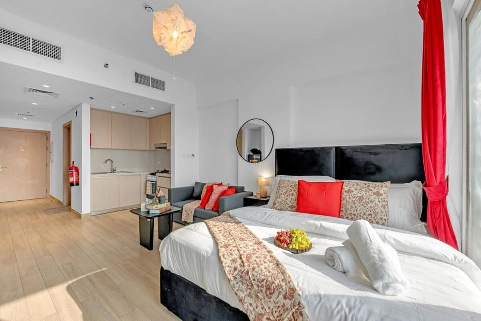 Bed, Living room, Seating area, Bedroom, air conditioner