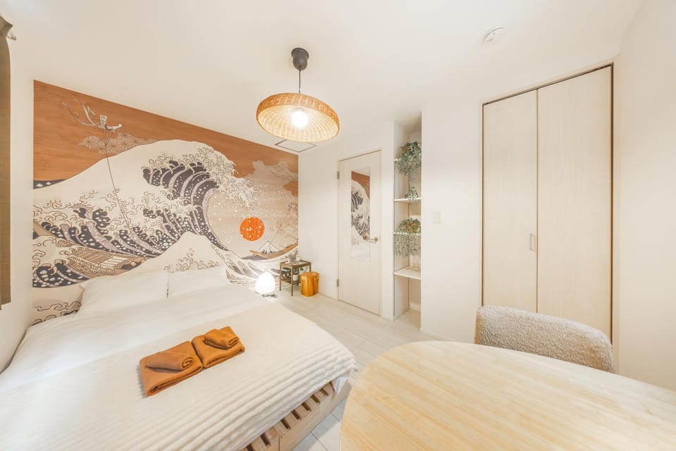 Skywind Heaven Family Friendly Ukiyoe Villa with Skytree Rooftop View 6 Min to Skytree Baby Crib Stroller Free Parking Villa in Japan