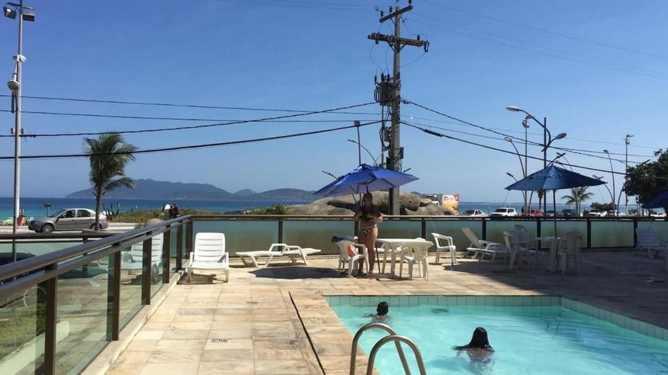 Patio, Day, Pool view, Sea view, Swimming pool, sunbed