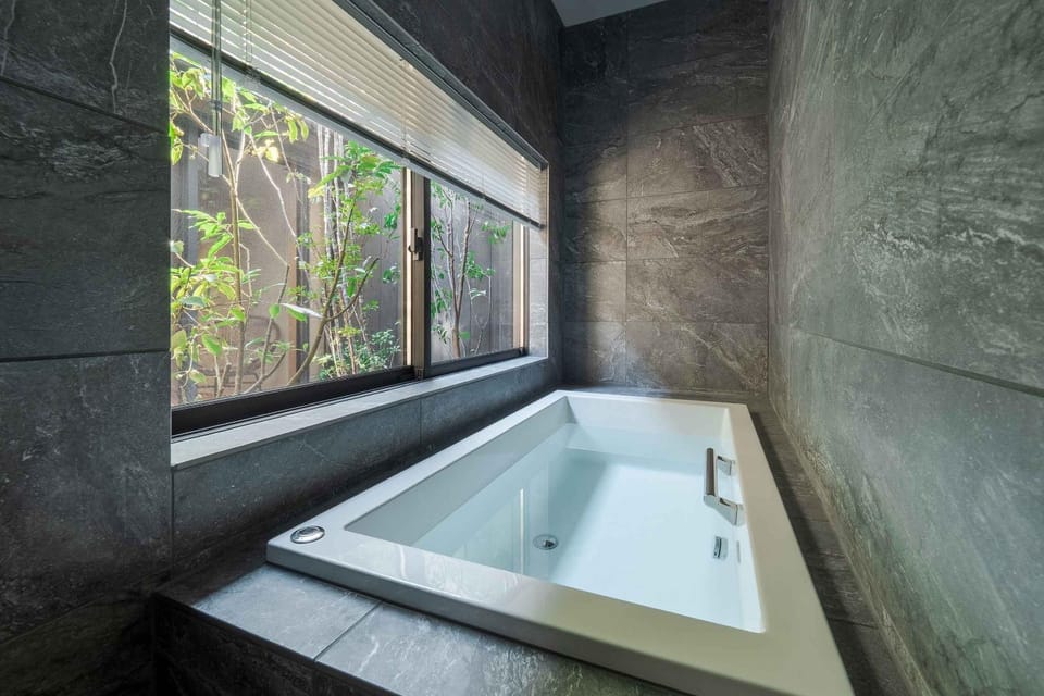 Bathroom, Garden view, Bath