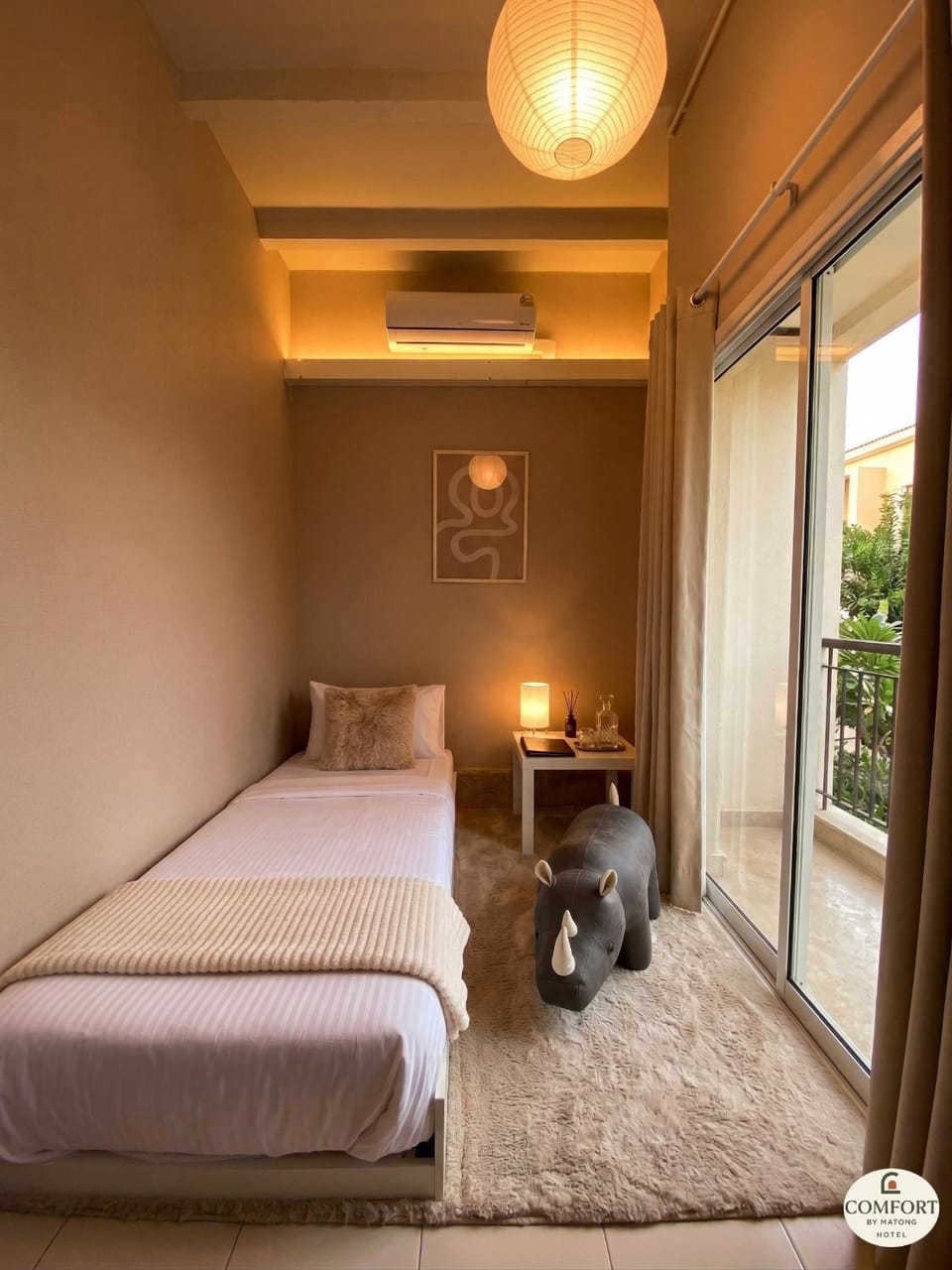 Bed, Balcony/Terrace, Photo of the whole room, Bedroom, air conditioner