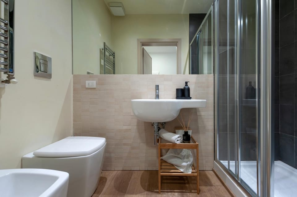 Shower, Toilet, Bathroom, bidet, towels