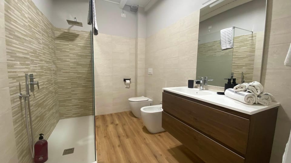 Shower, Toilet, towels