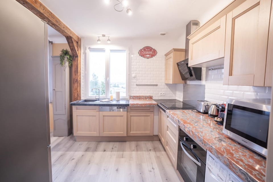 dishwasher, oven, stove, toaster