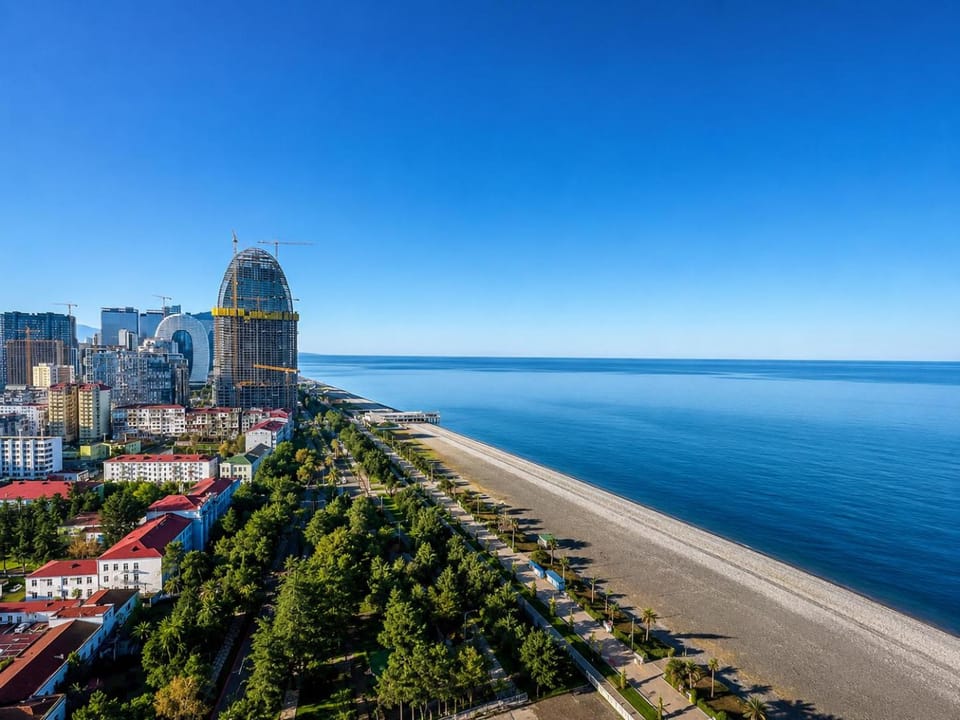 Nearby landmark, Day, Natural landscape, Bird's eye view, Beach, City view, Sea view