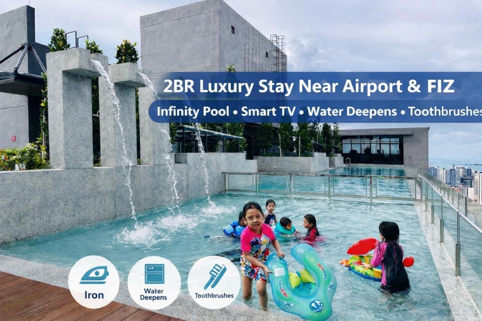 Stunning Sea & Penang Bridge View Luxury 2BR Apartment in Bayan Lepas