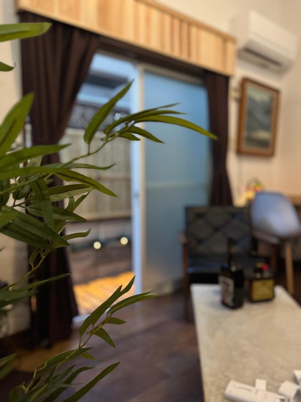 Living room, air conditioner