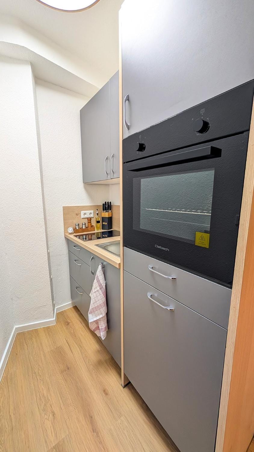 Kitchen or kitchenette, dishwasher, oven, stove, kitchen