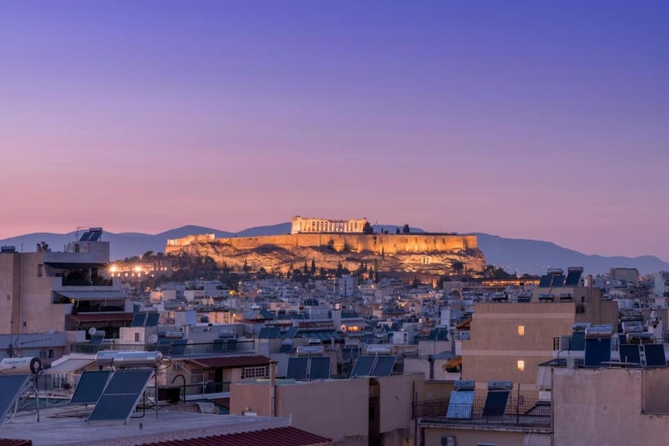 Panoramic Acropolis View Rooftop Studio by MPS Apartment in Athens