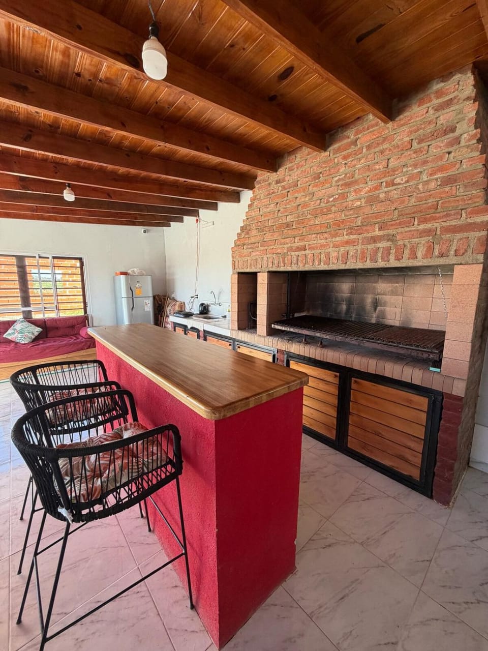 Kitchen or kitchenette, Living room, Dining area