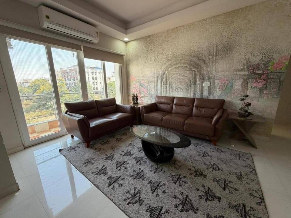 Living room, Seating area, air conditioner