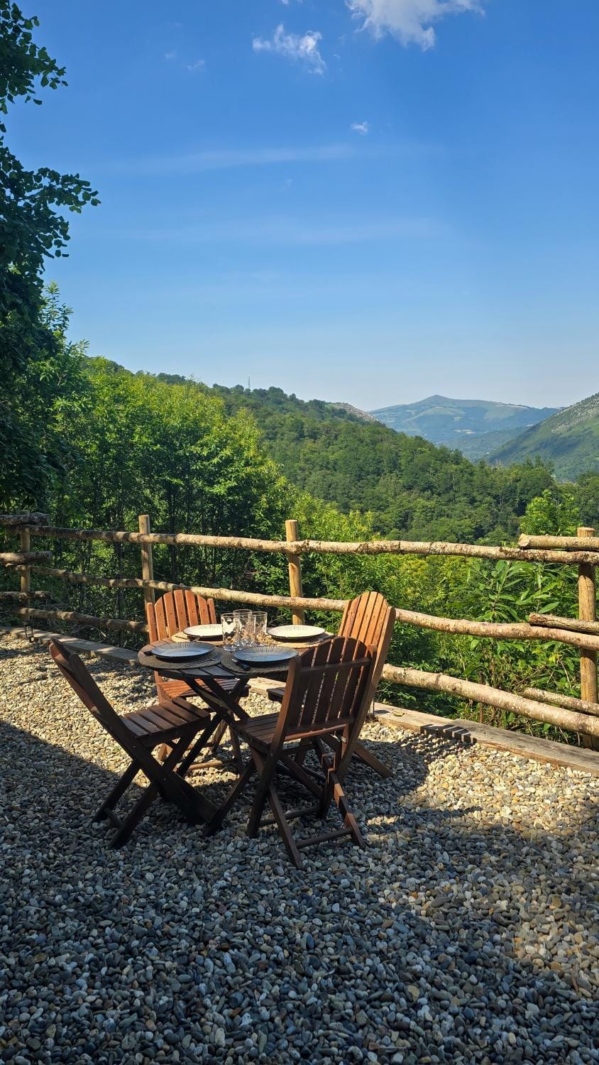 Patio, Spring, Day, Natural landscape, View (from property/room), Balcony/Terrace, Mountain view
