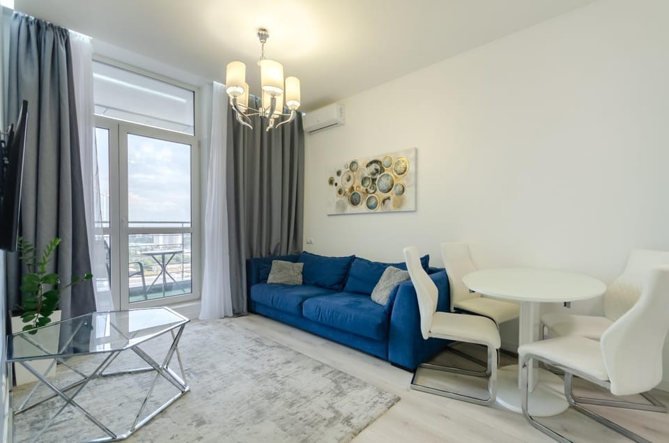 Living room, Seating area, Dining area, air conditioner