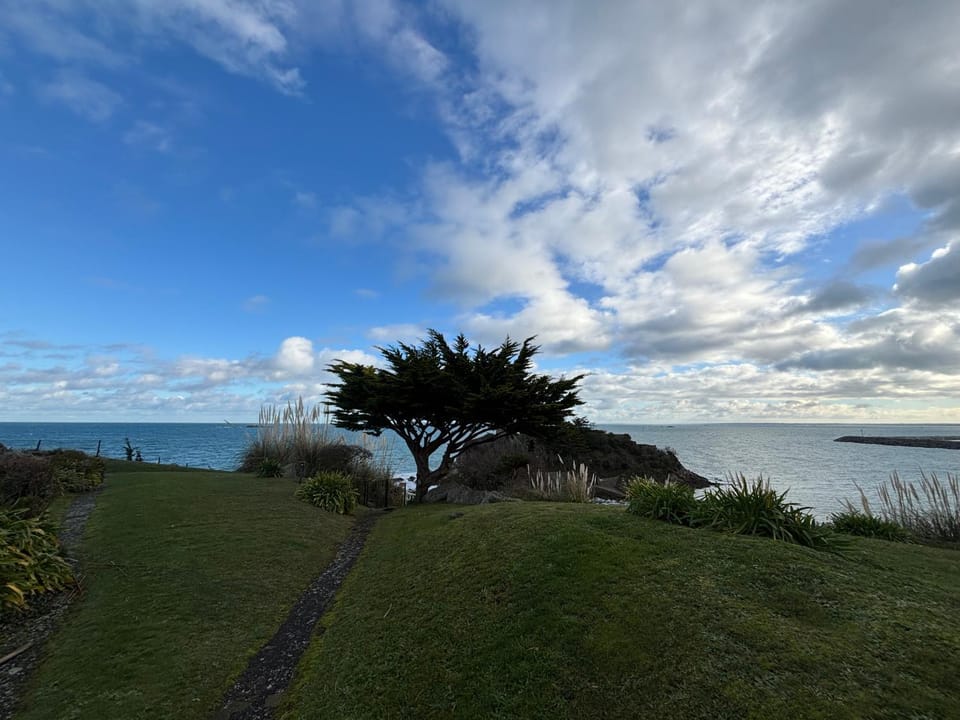 Patio, Day, Natural landscape, Sea view
