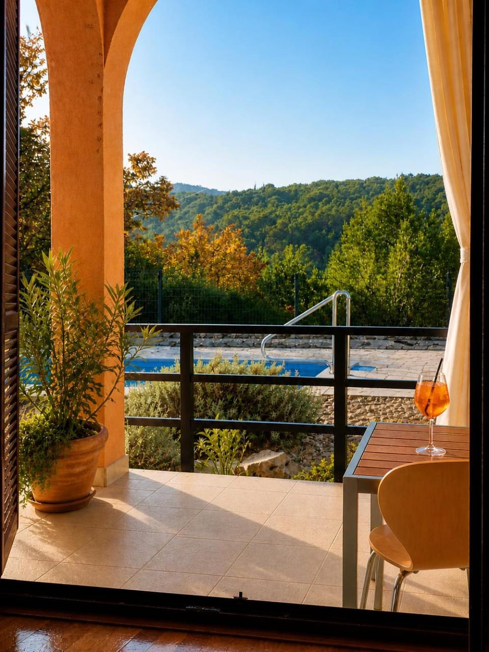 Patio, Day, Natural landscape, View (from property/room), Balcony/Terrace