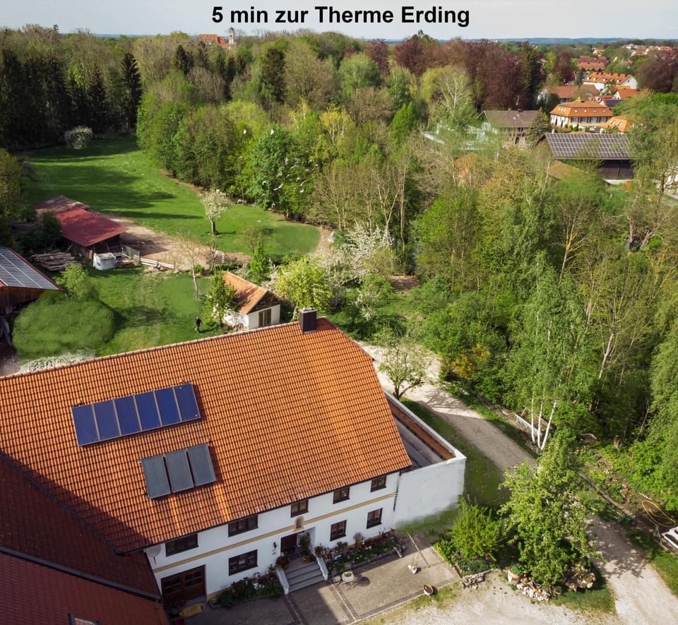 Property building, Natural landscape, Bird's eye view