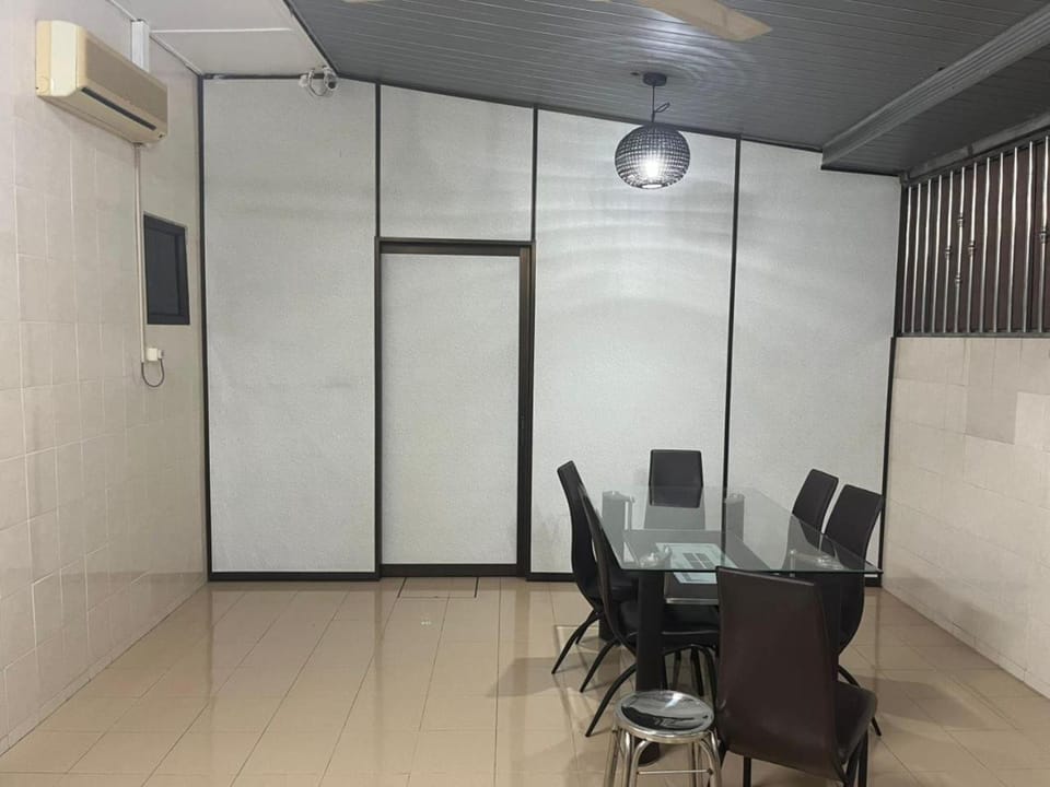 Dining area, air conditioner