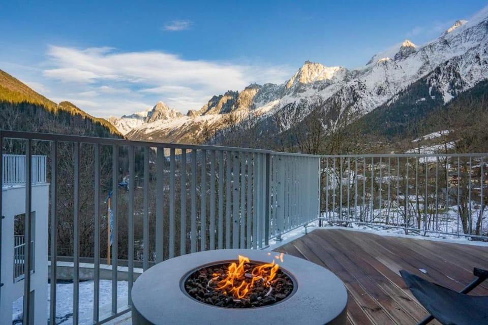 Brume - 2CH 2SDB Vues Remontees 400m Garage SPA Apartment in Les Houches