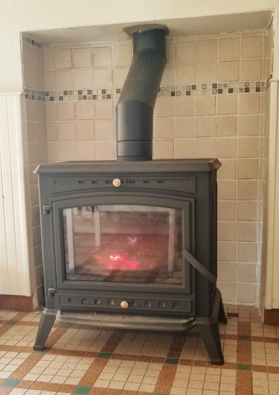 Living room, fireplace