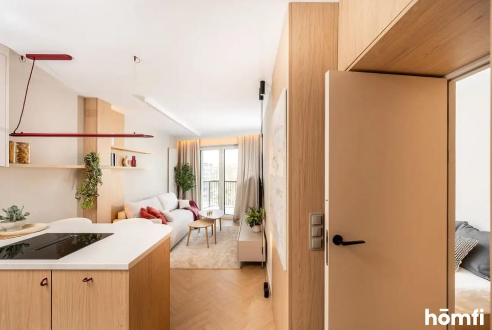 Kitchen or kitchenette, Living room