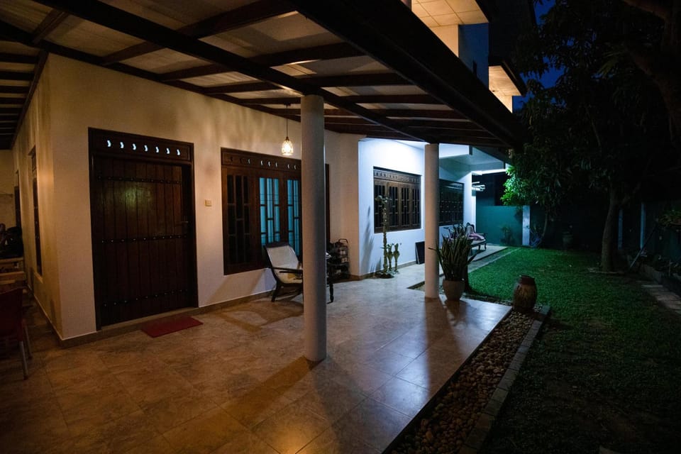 Patio, Night, Garden, Garden view