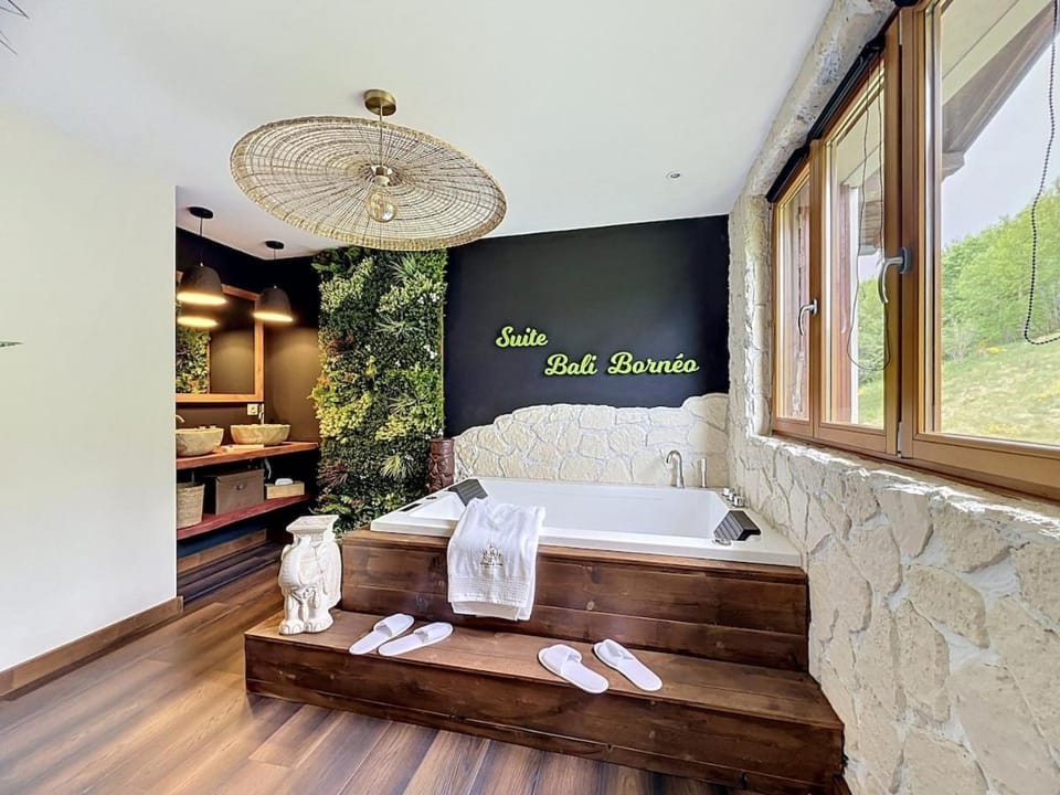 Refuge Tropical - suite pour couple avec balnéo 2 places et Cinema géant Apartment in La Bresse