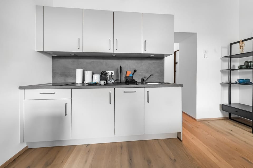 Stylish Studios near Stephansplatz, Kitchen, no Elevator Apartment in Vienna