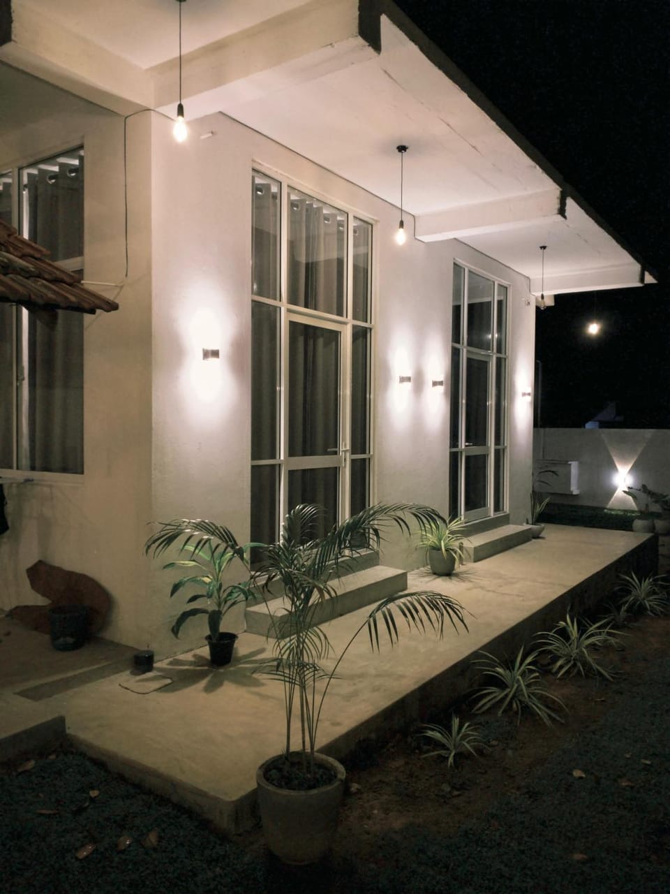 Property building, Patio, Night