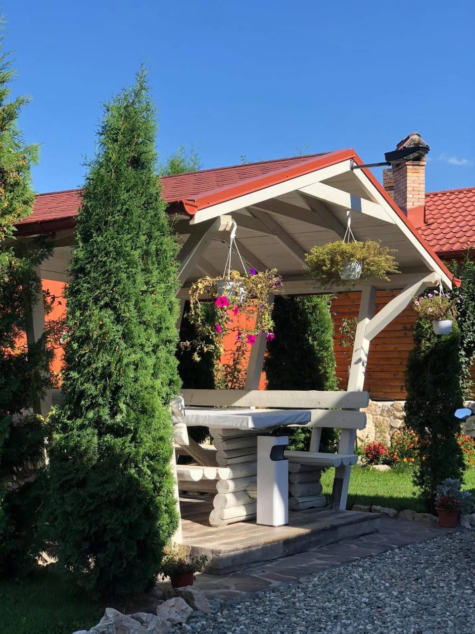 Patio, Day, Garden view