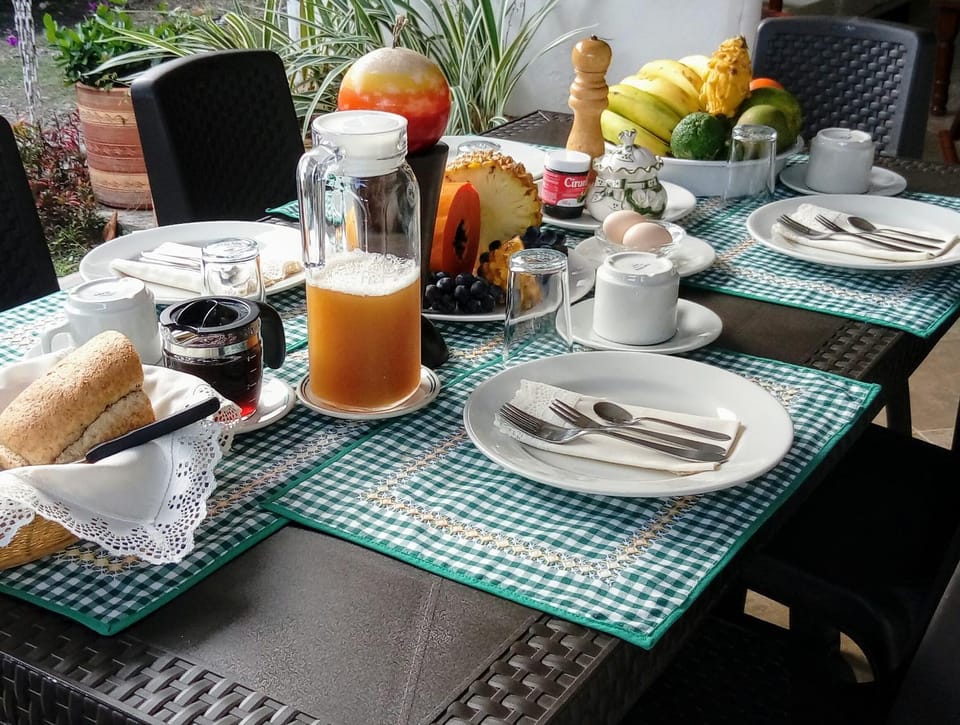Food close-up, American breakfast