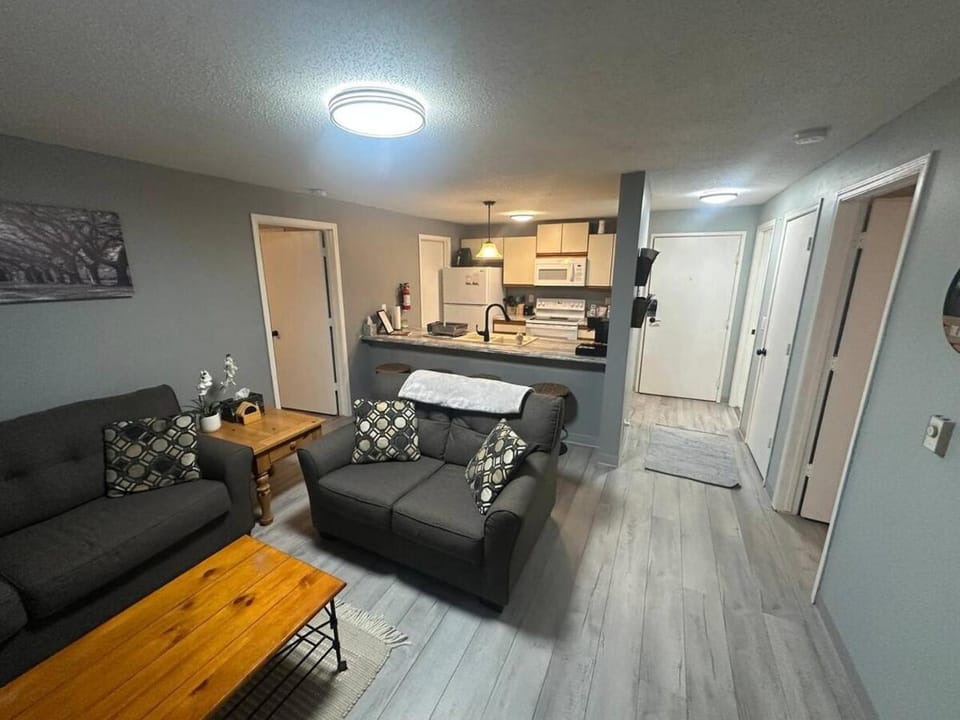 Kitchen or kitchenette, Living room