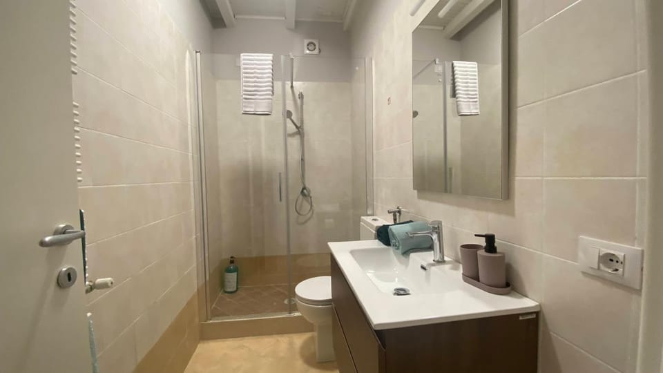 Shower, Toilet, towels