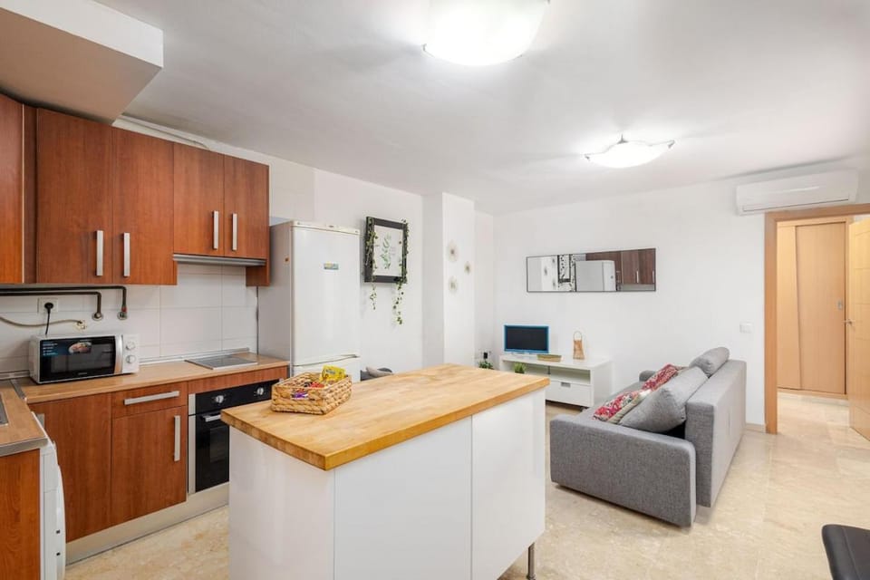 Living room, kitchen