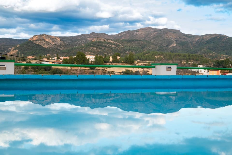 Natural landscape, Mountain view, Pool view, Swimming pool