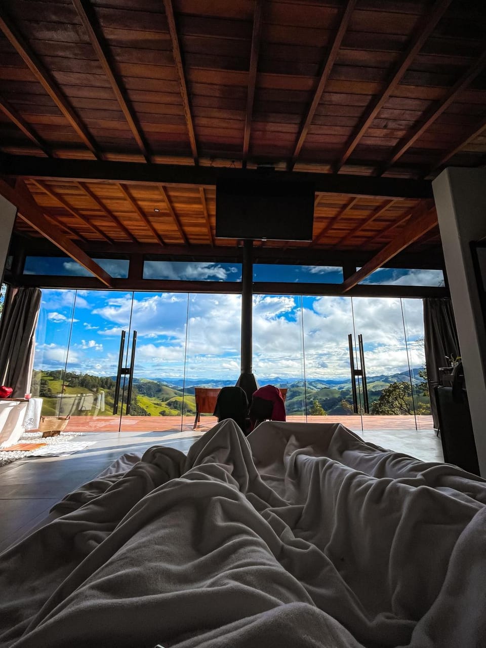 Bed, Natural landscape, View (from property/room), Photo of the whole room, Bedroom, Mountain view