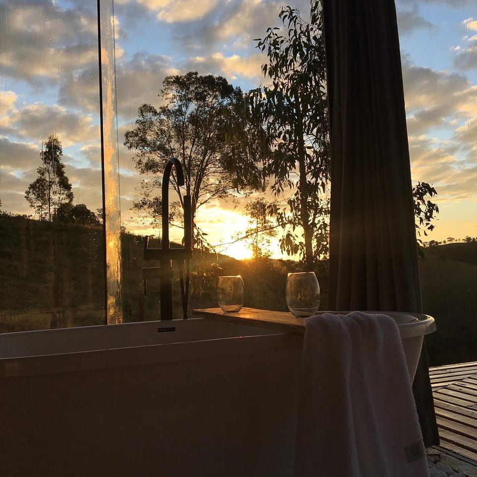 Natural landscape, View (from property/room), Sunset, Bath