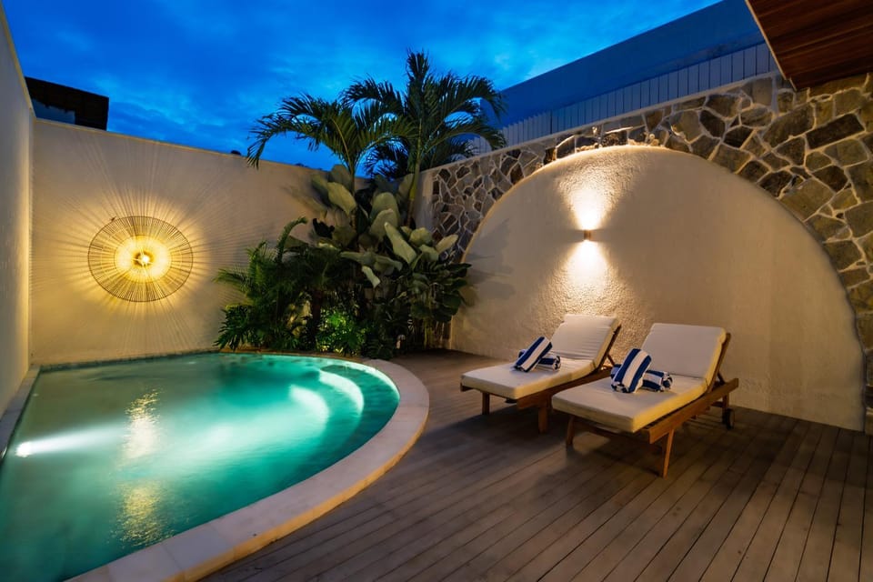 Natural landscape, Pool view, Swimming pool, sunbed