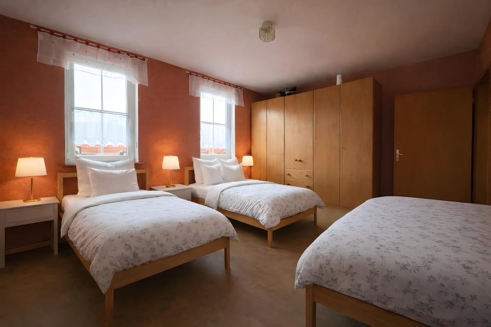 Property building, Living room, Bedroom