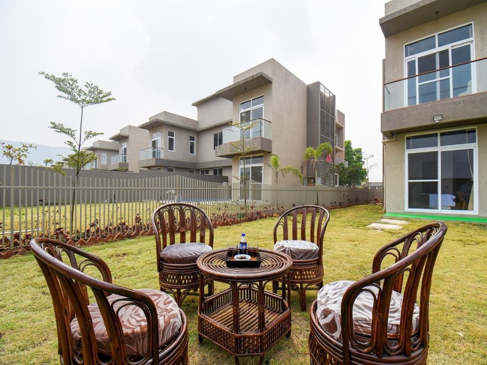 Patio, Seating area, group of guests, furniture