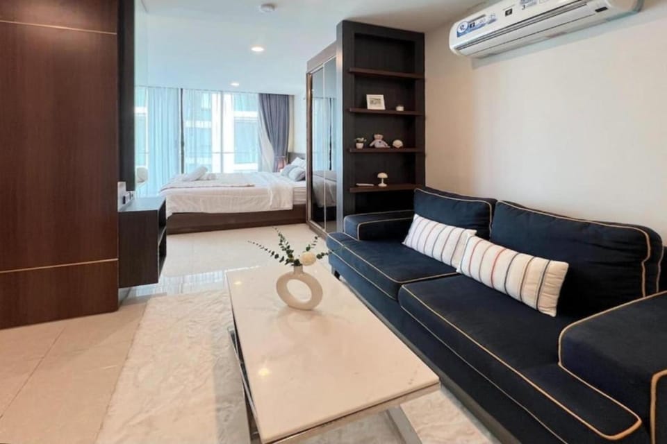 Living room, Seating area, Bedroom, wardrobe, air conditioner