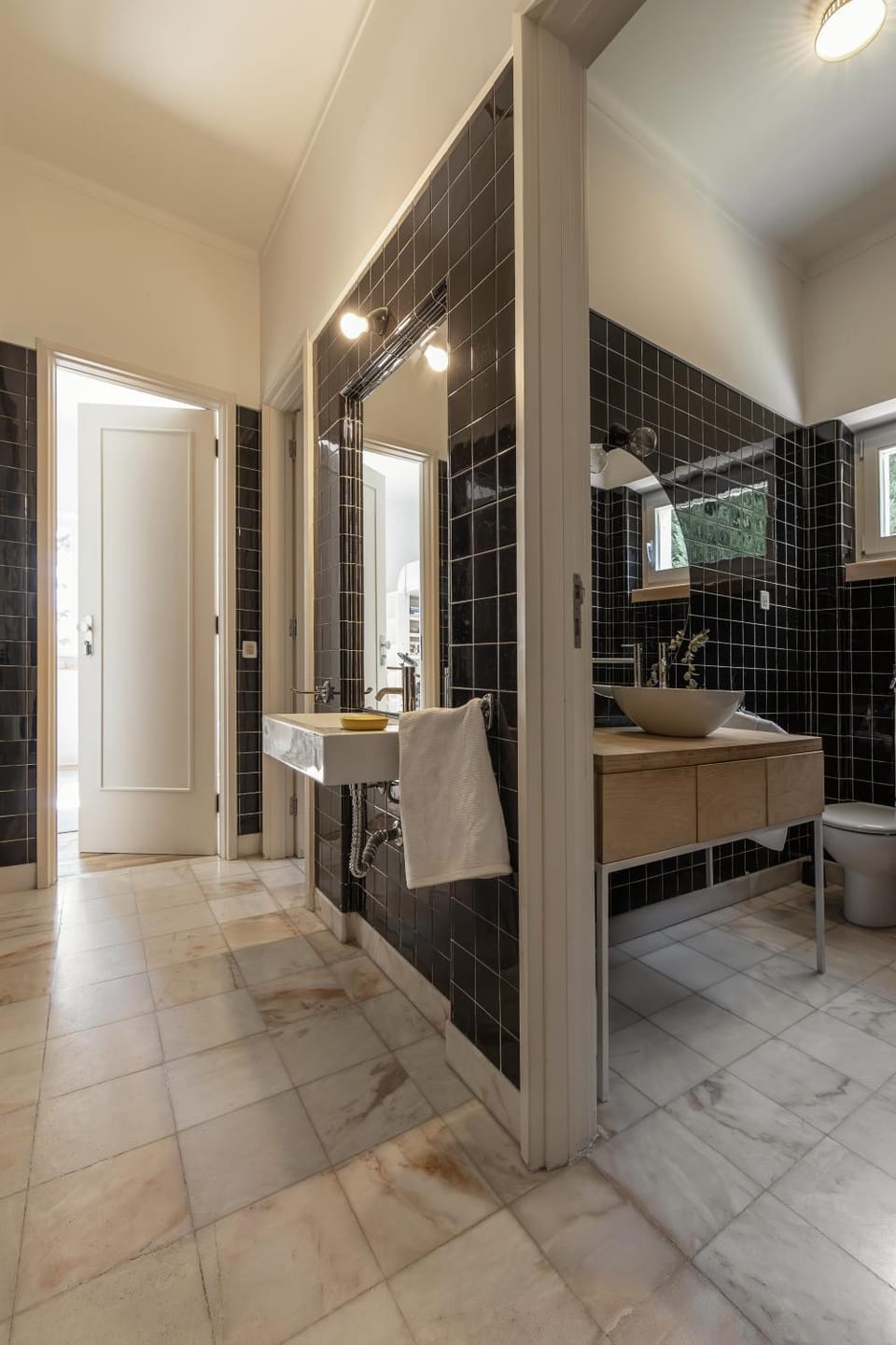 Bathroom, Living room
