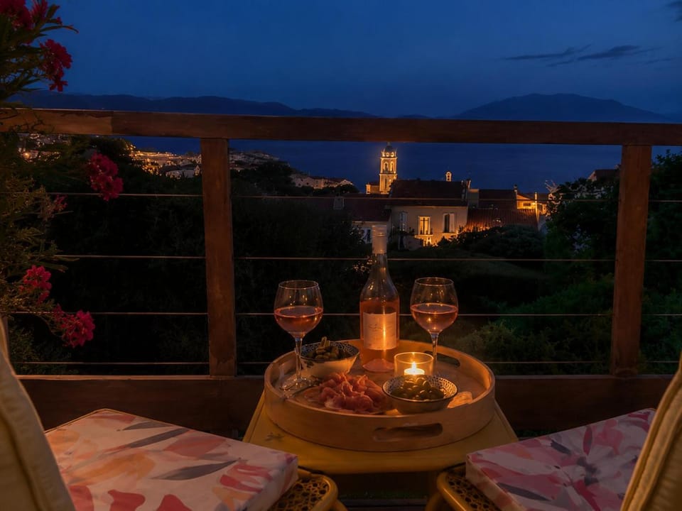Night, View (from property/room), Balcony/Terrace