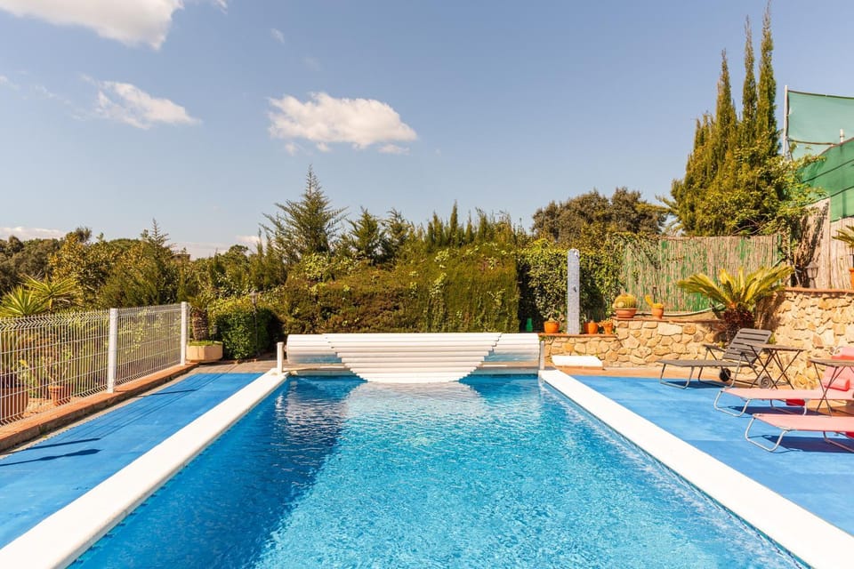Property building, Living room, Swimming pool