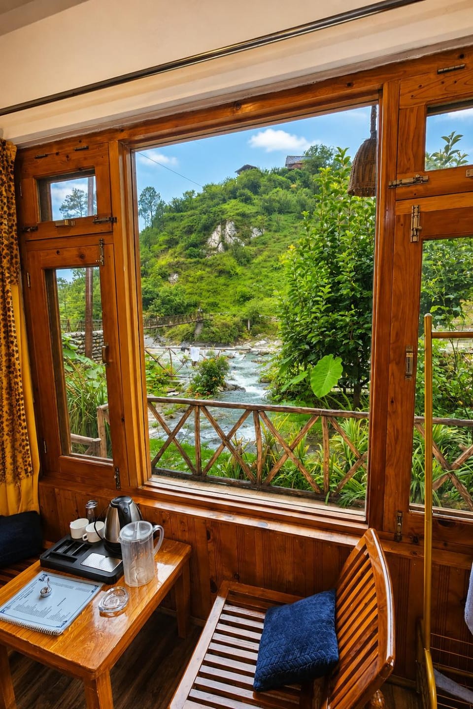 Day, Natural landscape, View (from property/room), Balcony/Terrace, Mountain view, River view